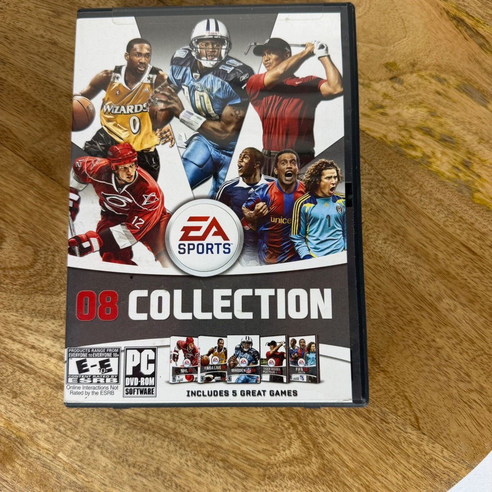 EA Sports 08 Collection PC DVD-ROM Madden NHL NBA FIFA Incomplete Set 4 Discs